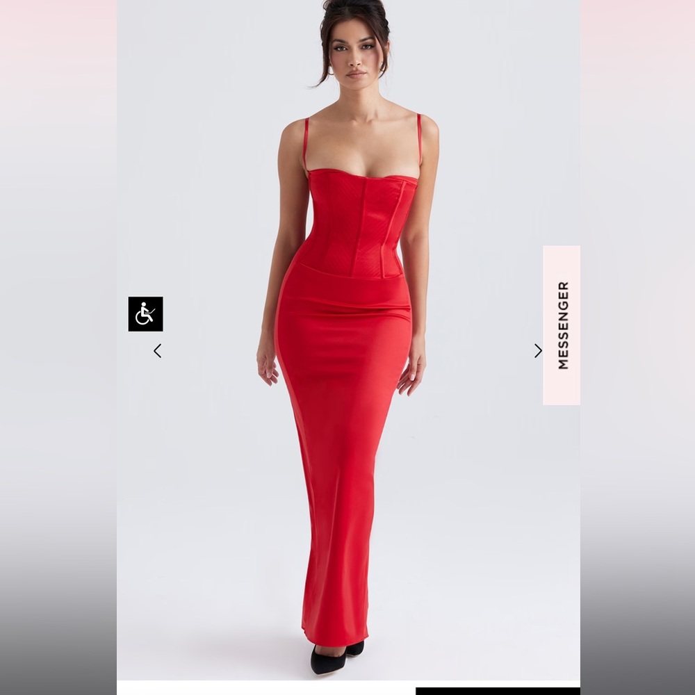 House of CB Red Maxi Dress